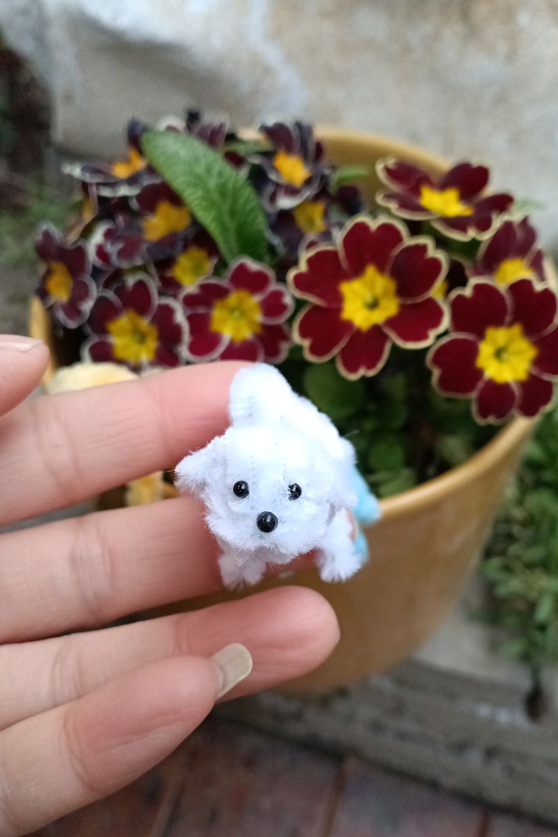 Handmade Pipe Cleaner Thumb Style 4 color Puppies
