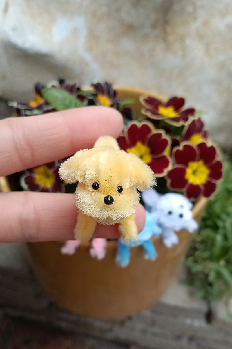 Handmade Pipe Cleaner Thumb Style 4 color Puppies