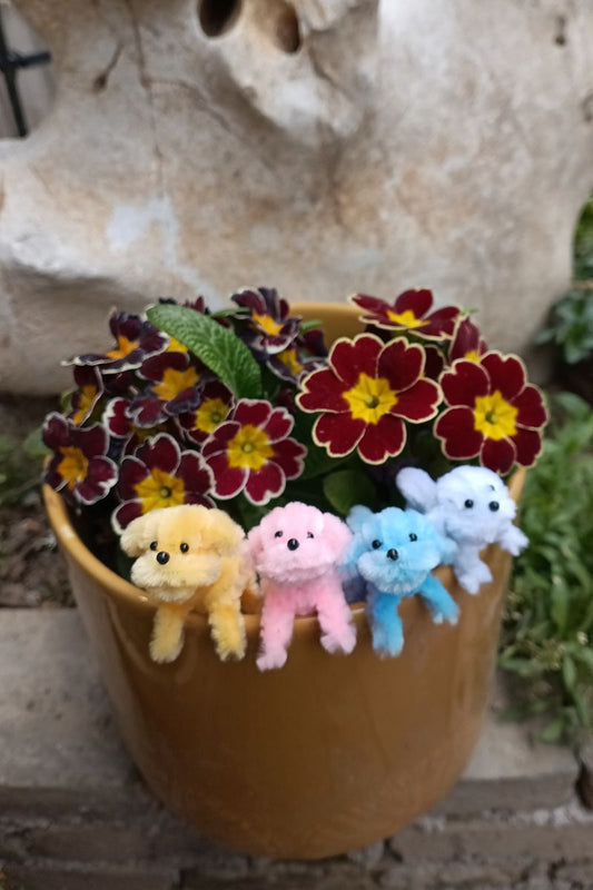 Handmade Pipe Cleaner Thumb Style 4 color Puppies
