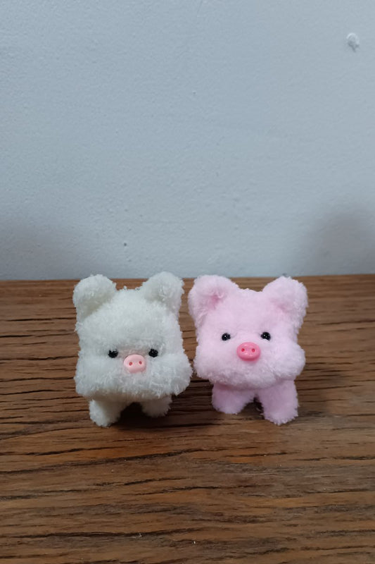 Handmade Pipe Cleaner Pig (Pink and White)